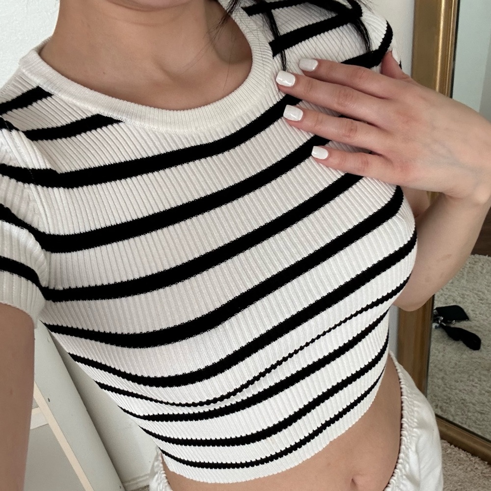 Striped Cropped Top